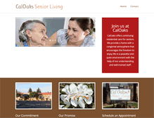 Tablet Screenshot of caloaksseniorliving.com